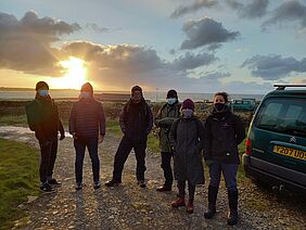 Energy Pathfinder group visit Scottish demonstrator building in North Ronaldsay, Orkney islands.